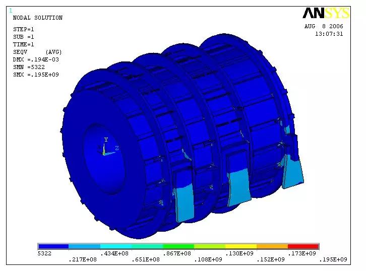 CAD/CAE在大型汽轮 发电机设计研发中的应用的图5